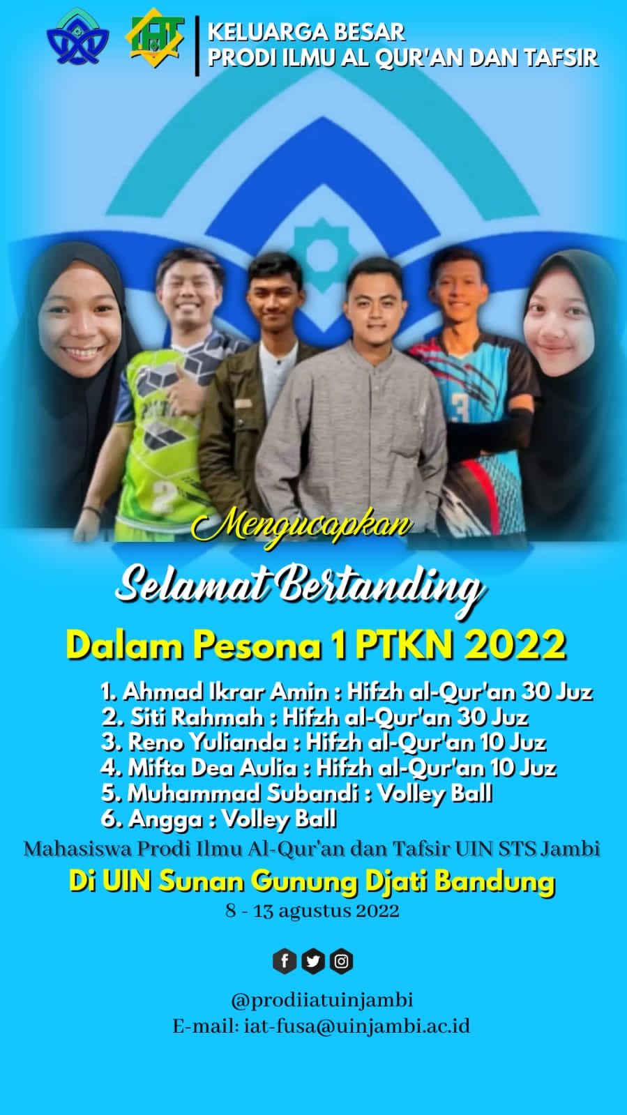 Selamat Bertanding dalam Pesona 1 PTKN 2022