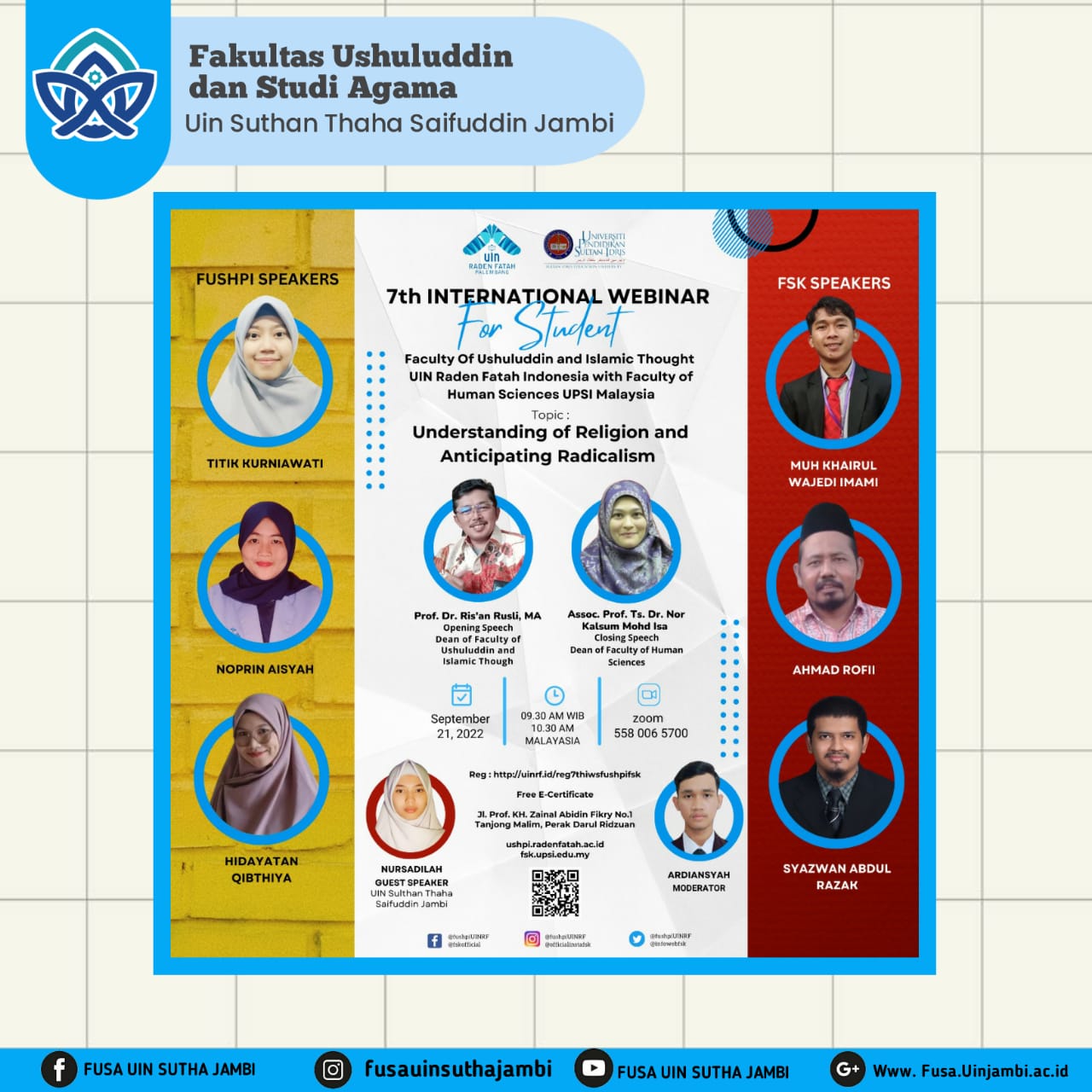 7th INTERNATIONAL WEBINAR FOR STUDENT