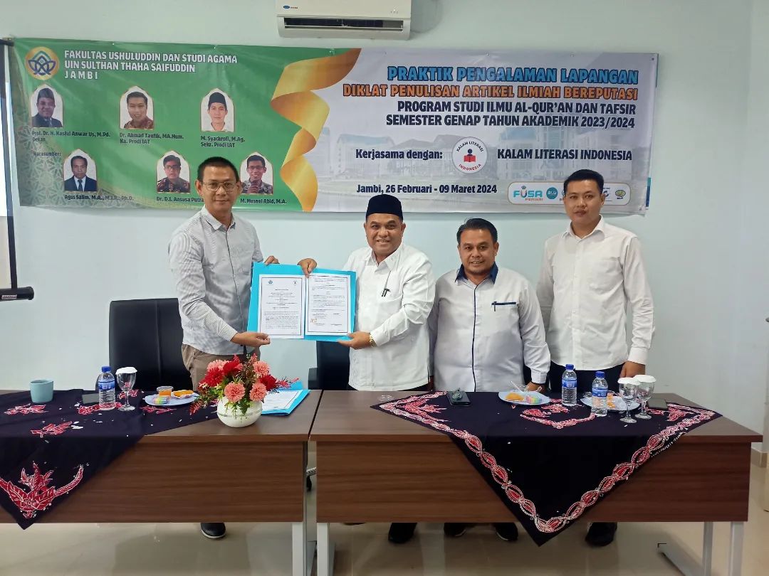Kalam Literasi Indonesia dan Fakultas Ushuluddin dan Studi Agama Berkolaborasi dalam Meningkatkan Kemampuan Menulis Karya Ilmiah
