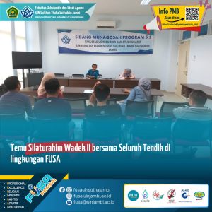 Silaturahim Wakil Dekan II bersama Tenaga Pendidik FUSA