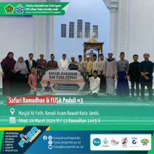 Safari Ramadan Prodi Studi Agama Agama di Masjid Alfath Kenali Asam Bawah