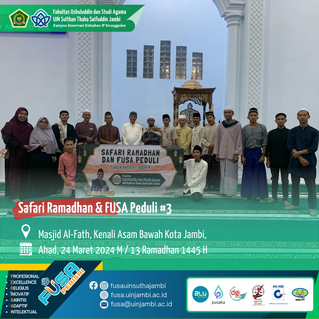 Safari Ramadan Prodi Studi Agama Agama di Masjid Alfath Kenali Asam Bawah
