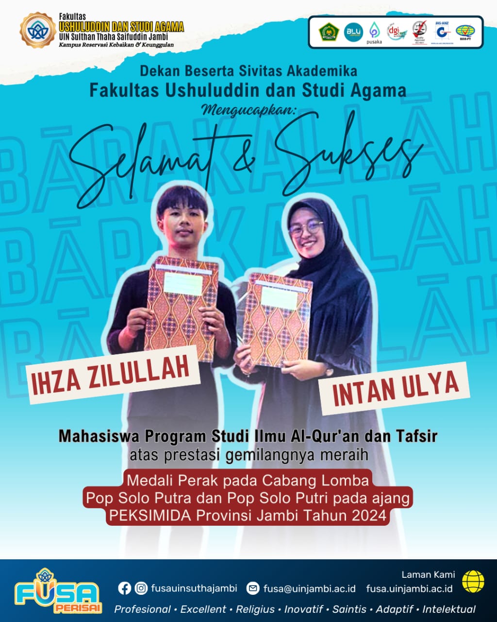 Dua Mahasiswa IAT Raih Mendali Perak Pada Peksimida 2024