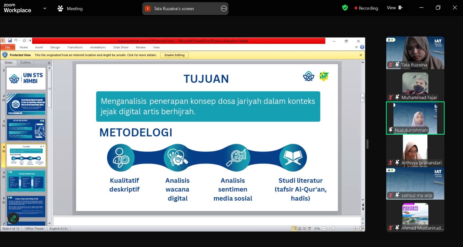 Diskusi Ilmiah Rutin Bulanan IAT mengambil tema “Al-Qur’an dan Sosial Masyarakat”