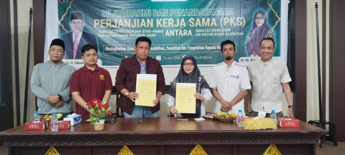 Fakultas Ushuluddin dan Studi Agama UIN Jambi Jalin Kerja Sama dengan Fakultas Ushuluddin UIN Sultan Syarif Kasim Riau