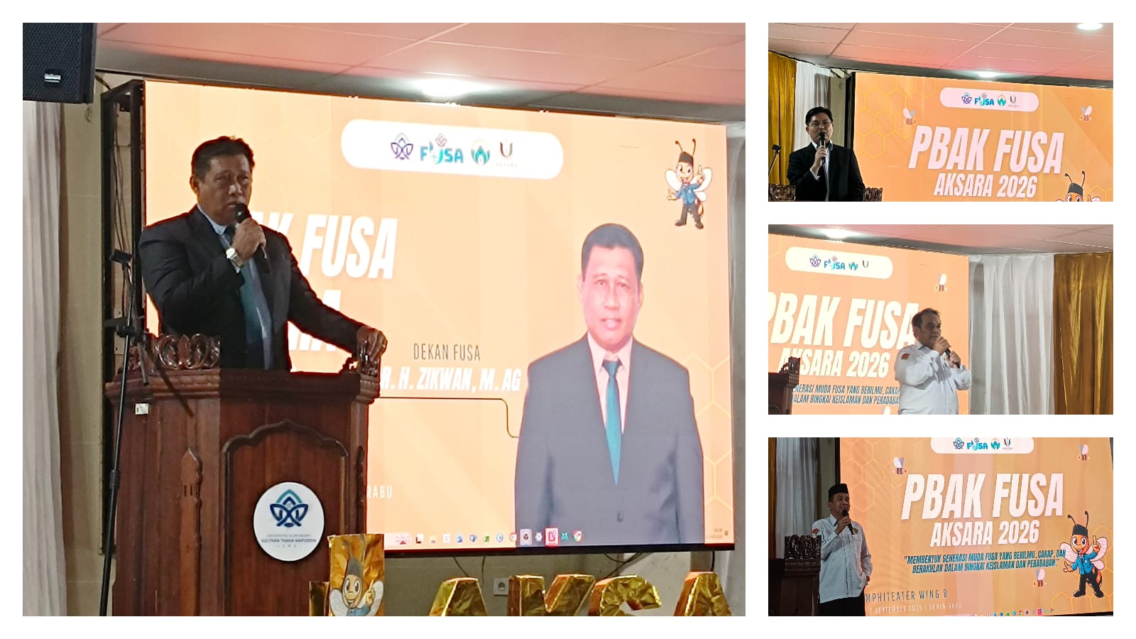 Dari Perkenalan hingga Motivasi, Pimpinan FUSA Bangkitkan Semangat Mahasiswa Baru